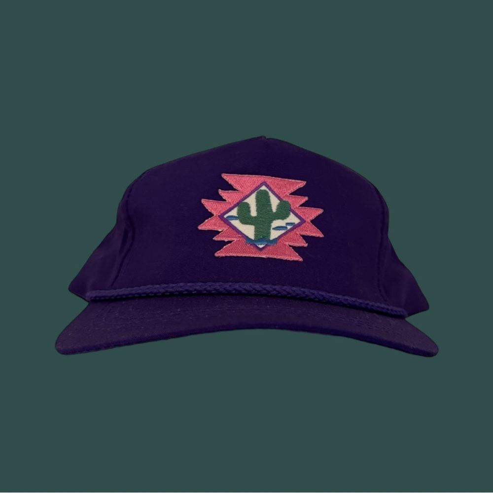 Purple Geometric Pattern Cap